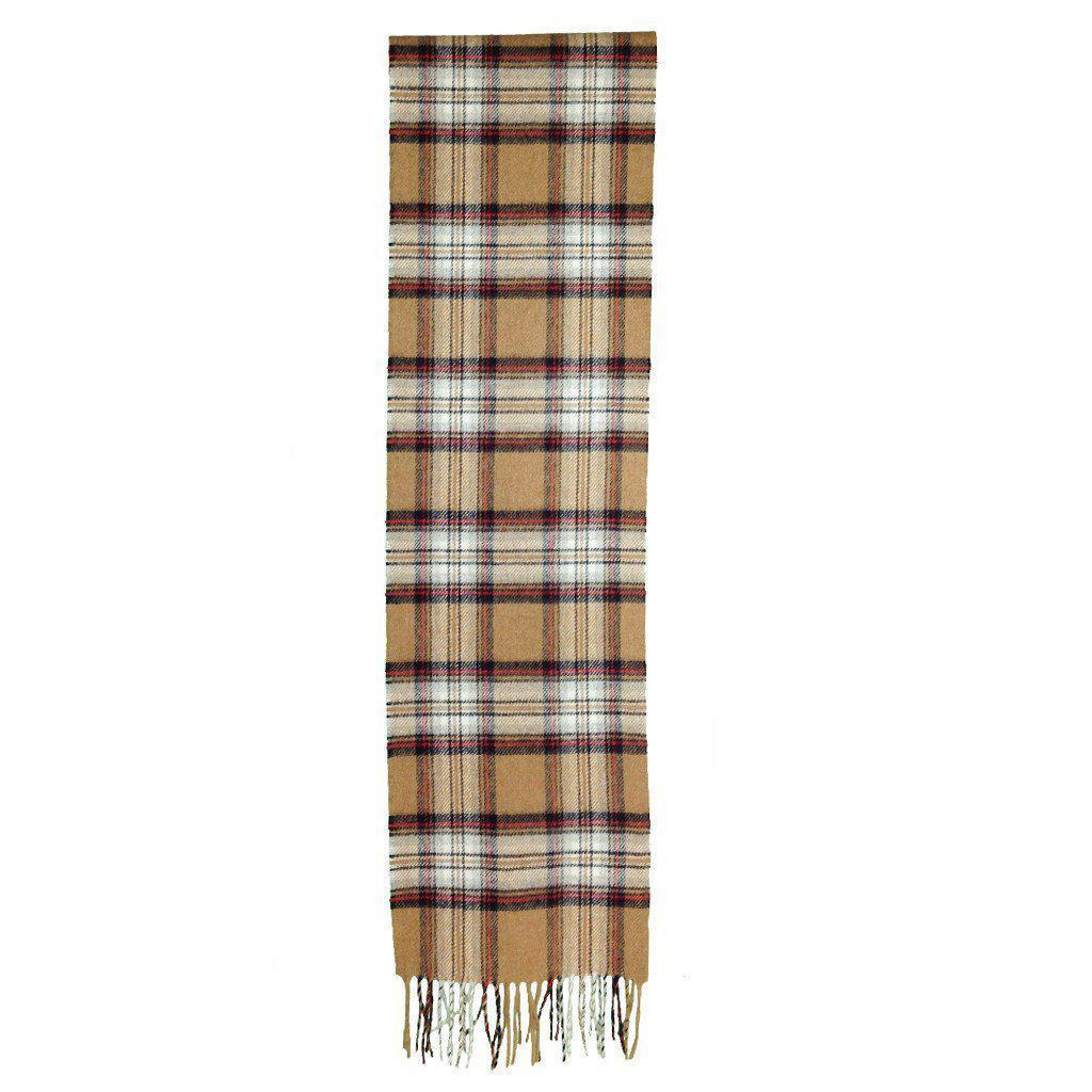 Prince of Scots Merino Lambswool Tartan Scarf (Camel Stewart)-Gifts-Prince of Scots-00810032750770-PrinceScarf08-Prince of Scots