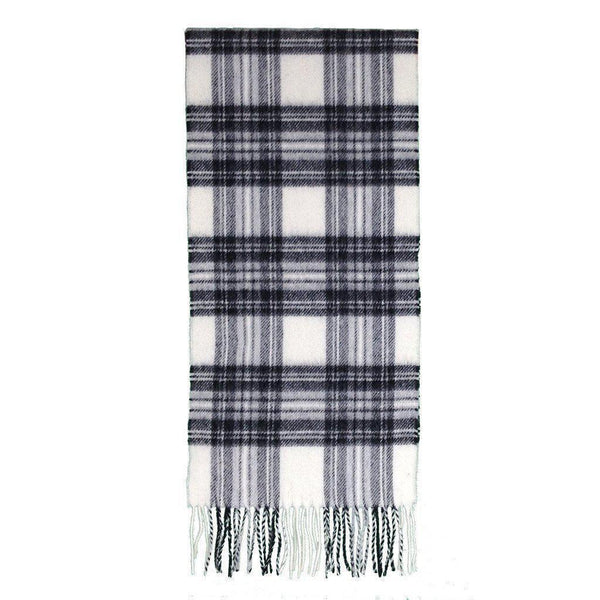 Prince of Scots Merino Lambswool Tartan Scarf (Dress Grey Stewart)-Gifts-Prince of Scots-00810032750756-PrinceScarf09-Prince of Scots