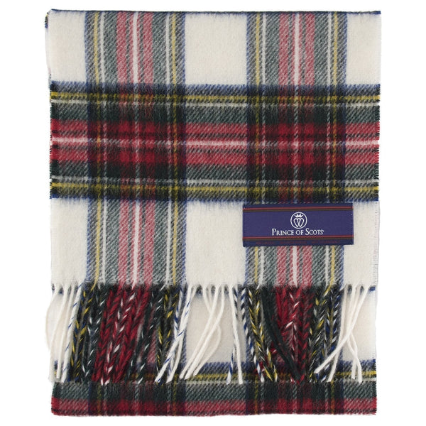 Prince of Scots Merino Lambswool Tartan Scarf (Dress Stewart)-Gifts-Prince of Scots-00810032750671-PrinceScarf14-Prince of Scots