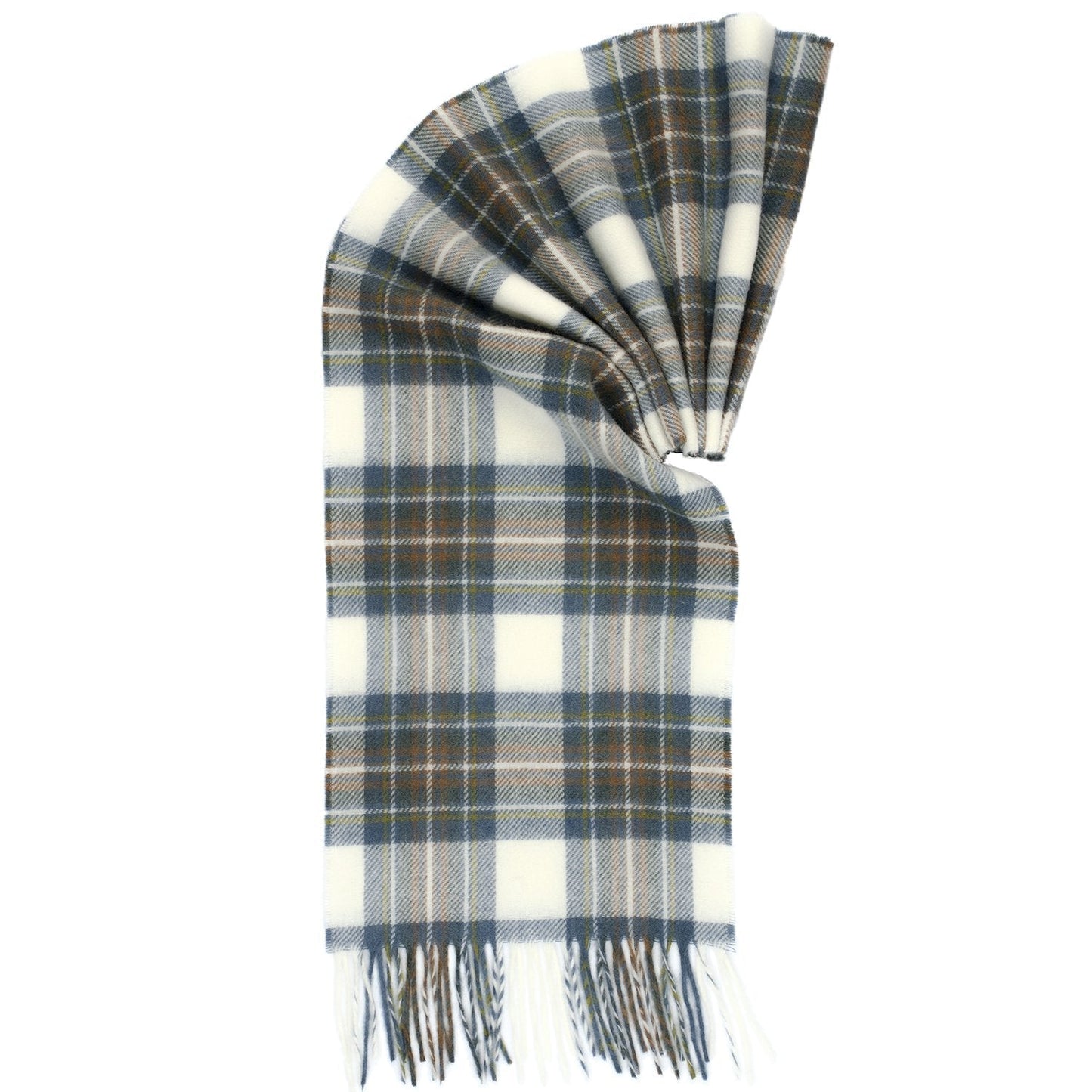 Prince of Scots Merino Lambswool Tartan Scarf (Muted Blue Dress Stewart)-Gifts-Prince of Scots-00810032751425-PrinceScarf17-Prince of Scots