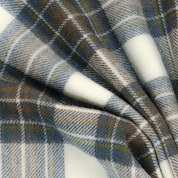 Prince of Scots Merino Lambswool Tartan Scarf (Muted Blue Dress Stewart)-Gifts-Prince of Scots-00810032751425-PrinceScarf17-Prince of Scots