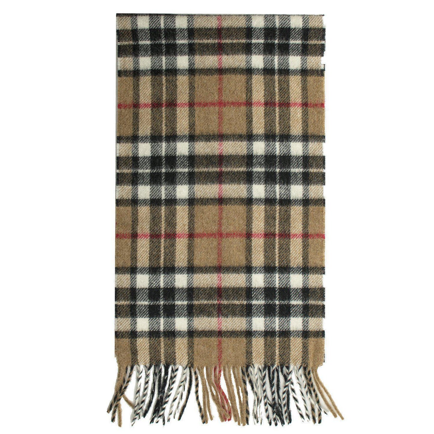 Prince of Scots Merino Lambswool Tartan Scarf (Thompson Camel)-Gifts-Prince of Scots-00810032750763-PrinceScarf03-Prince of Scots