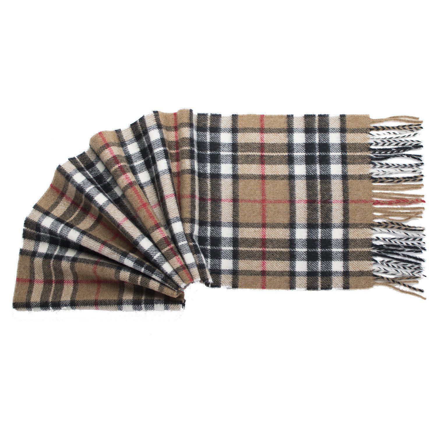 Prince of Scots Merino Lambswool Tartan Scarf (Thompson Camel)-Gifts-Prince of Scots-00810032750763-PrinceScarf03-Prince of Scots