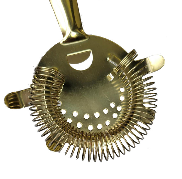 Prince of Scots Professional Series 4-Prong Bar Strainer ~ Gold ~-Barware-Prince of Scots-810032753177-BarStrainerGold-Prince of Scots