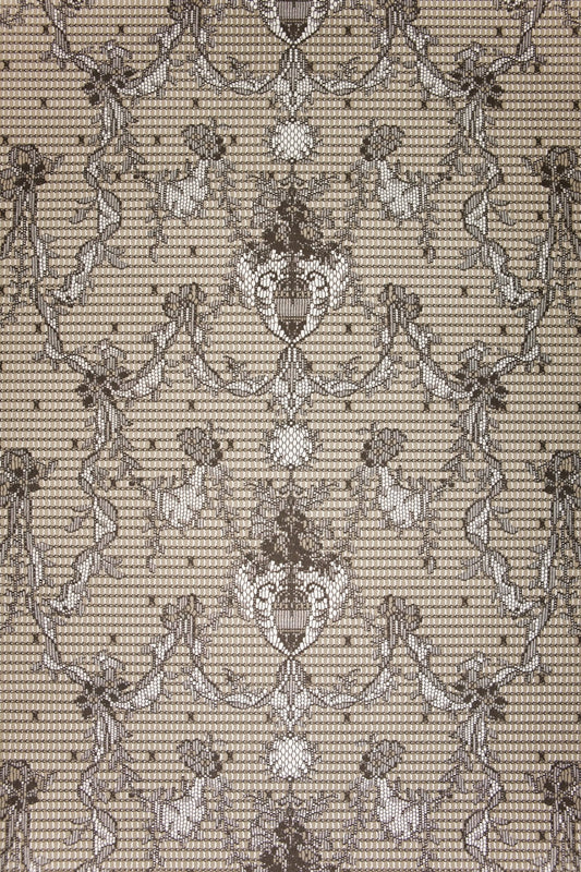 Prince of Scots Ribbon Damask Paper Lace Vinyl Wallpaper-Wallpaper-PrinceWA67-01-Prince of Scots-Prince of Scots