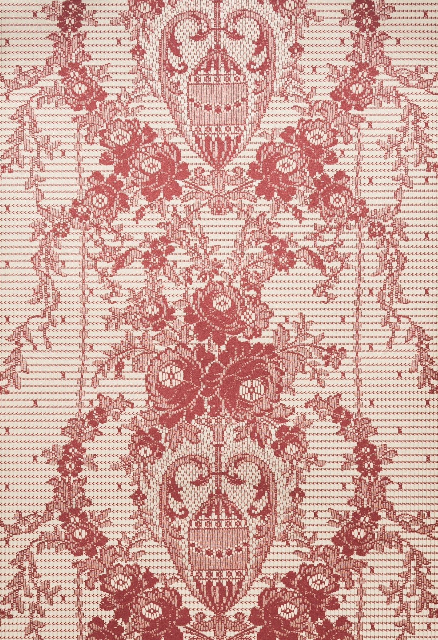 Prince of Scots Rose Damask Paper Lace Vinyl Wallpaper-Wallpaper-PrinceWA71-03-Prince of Scots-Prince of Scots