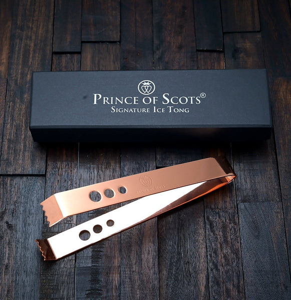 Prince of Scots Signature Ice Tong ~ Copper ~-Barware-[bar code]-SignatureTongCopper-Prince of Scots