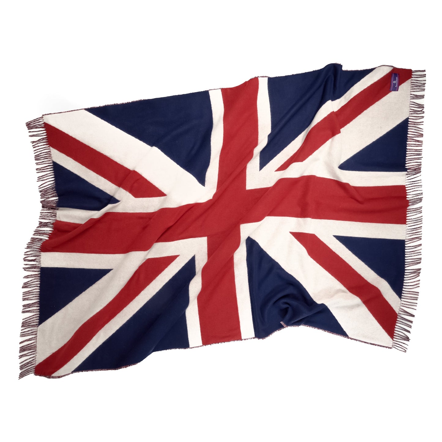 Prince of Scots Union Jack Merino Wool Throw-Throws and Blankets-[bar code]-UnionJack-Prince of Scots
