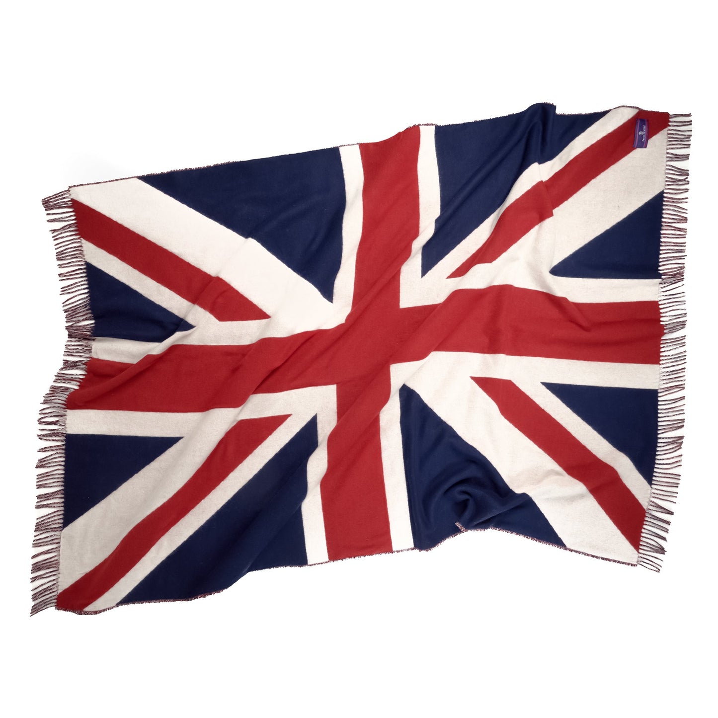 Prince of Scots Union Jack Merino Wool Throw-Throws and Blankets-[bar code]-UnionJack-Prince of Scots