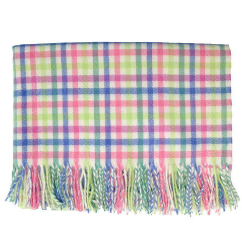 Southampton Home English Stroller Blanket ~ Candy Gingham-Gifts-Prince of Scots-634934462261, 4050063-006-Prince of Scots