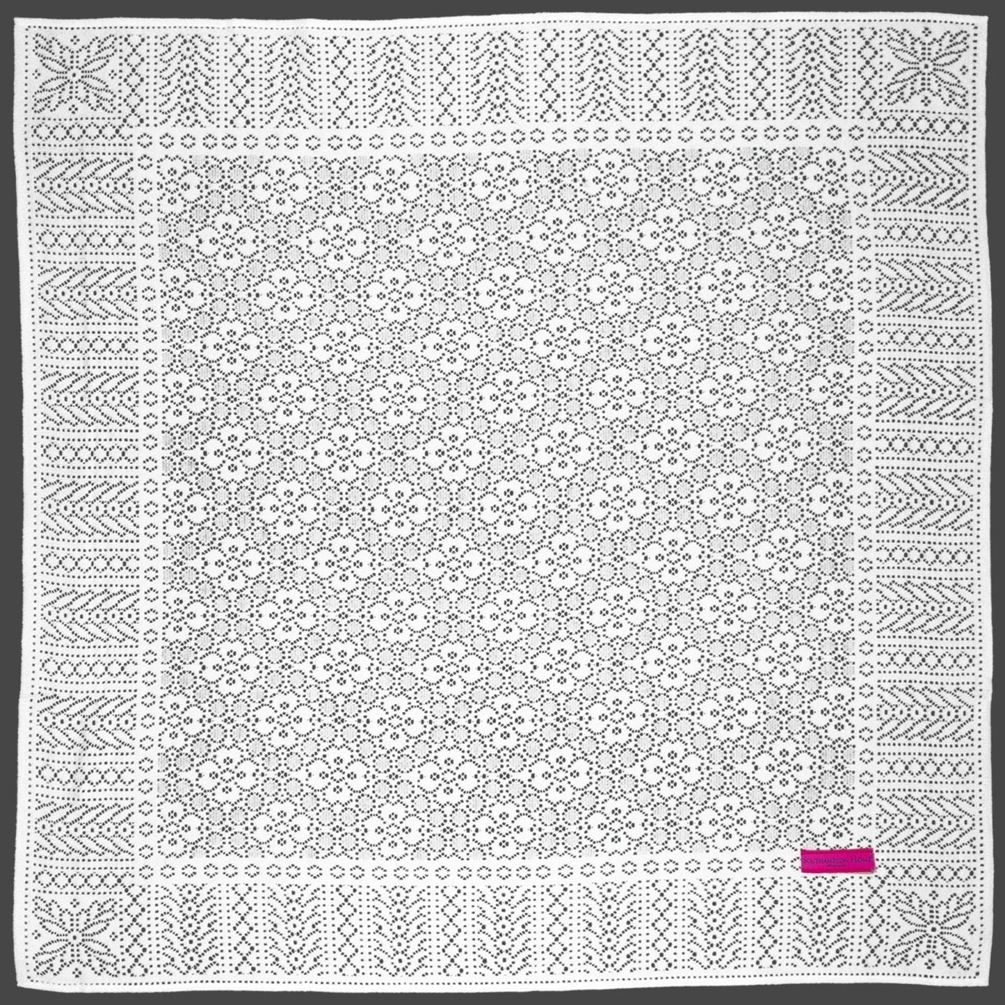 Southampton Home Lace Weave Baby Shawl ~ White ~-Gifts-00810032751173-{sku]-Prince of Scots