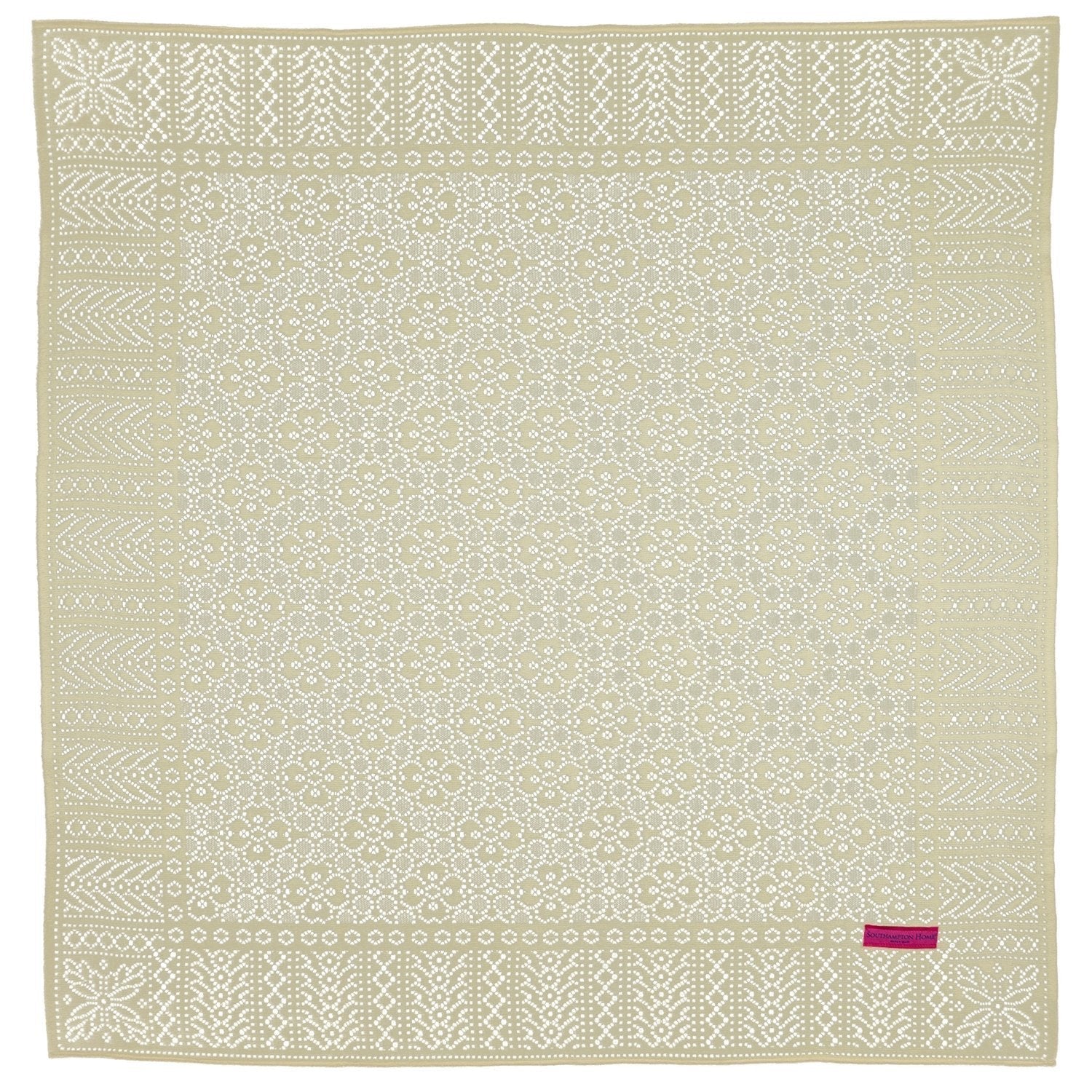 Southampton Home Lace Weave Baby Shawl ~ Yellow ~-Gifts-00810032751203-{sku]-Prince of Scots