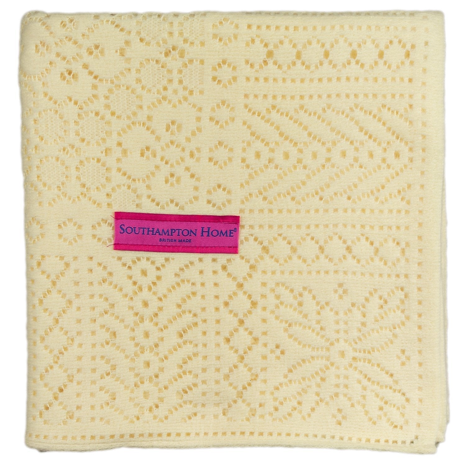 Southampton Home Lace Weave Baby Shawl ~ Yellow ~-Gifts-00810032751203-{sku]-Prince of Scots