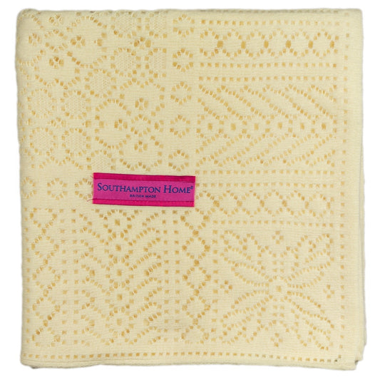 Southampton Home Lace Weave Baby Shawl ~ Yellow ~-Gifts-00810032751203-{sku]-Prince of Scots