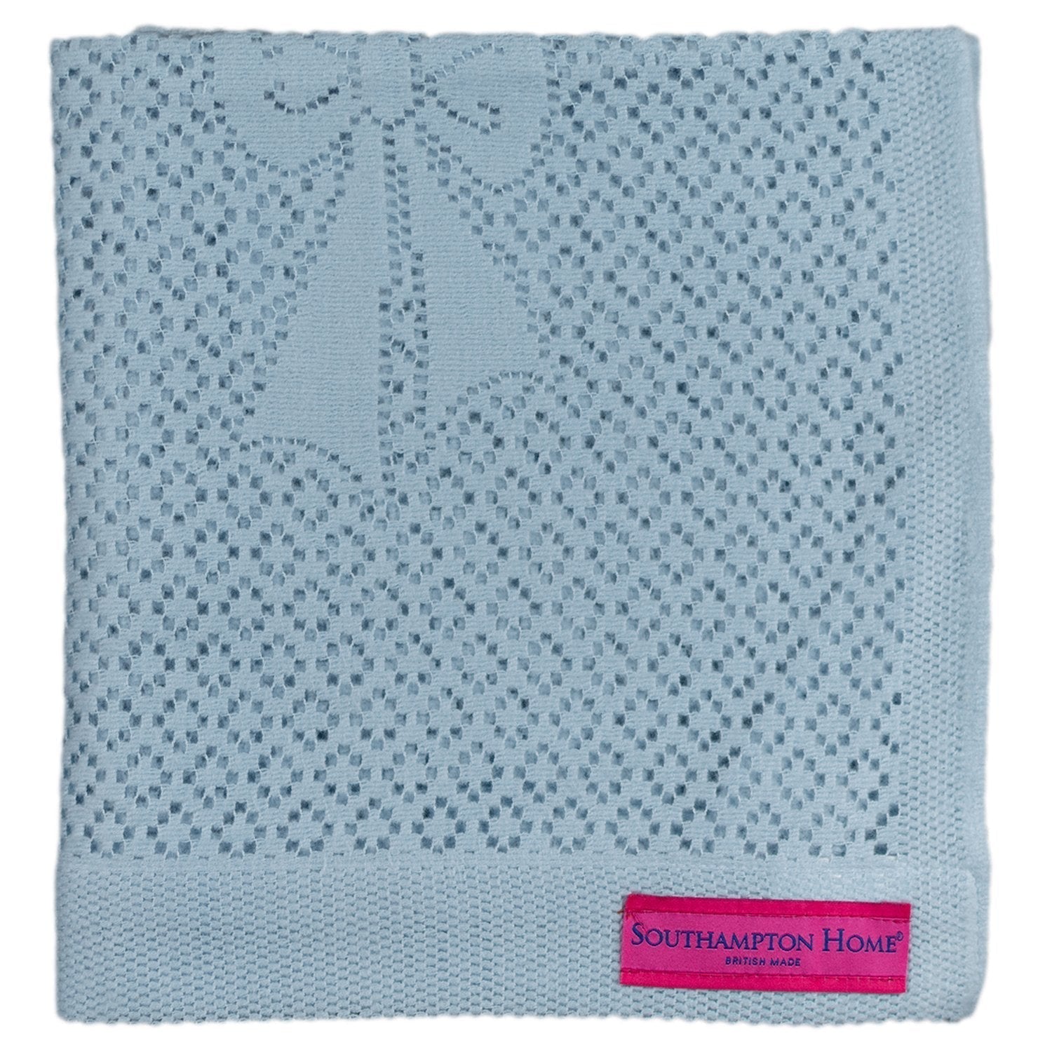 Southampton Home Lace Weave Bears & Bows Baby Blanket ~ Blue ~-Gifts-00810032751418-{sku]-Prince of Scots