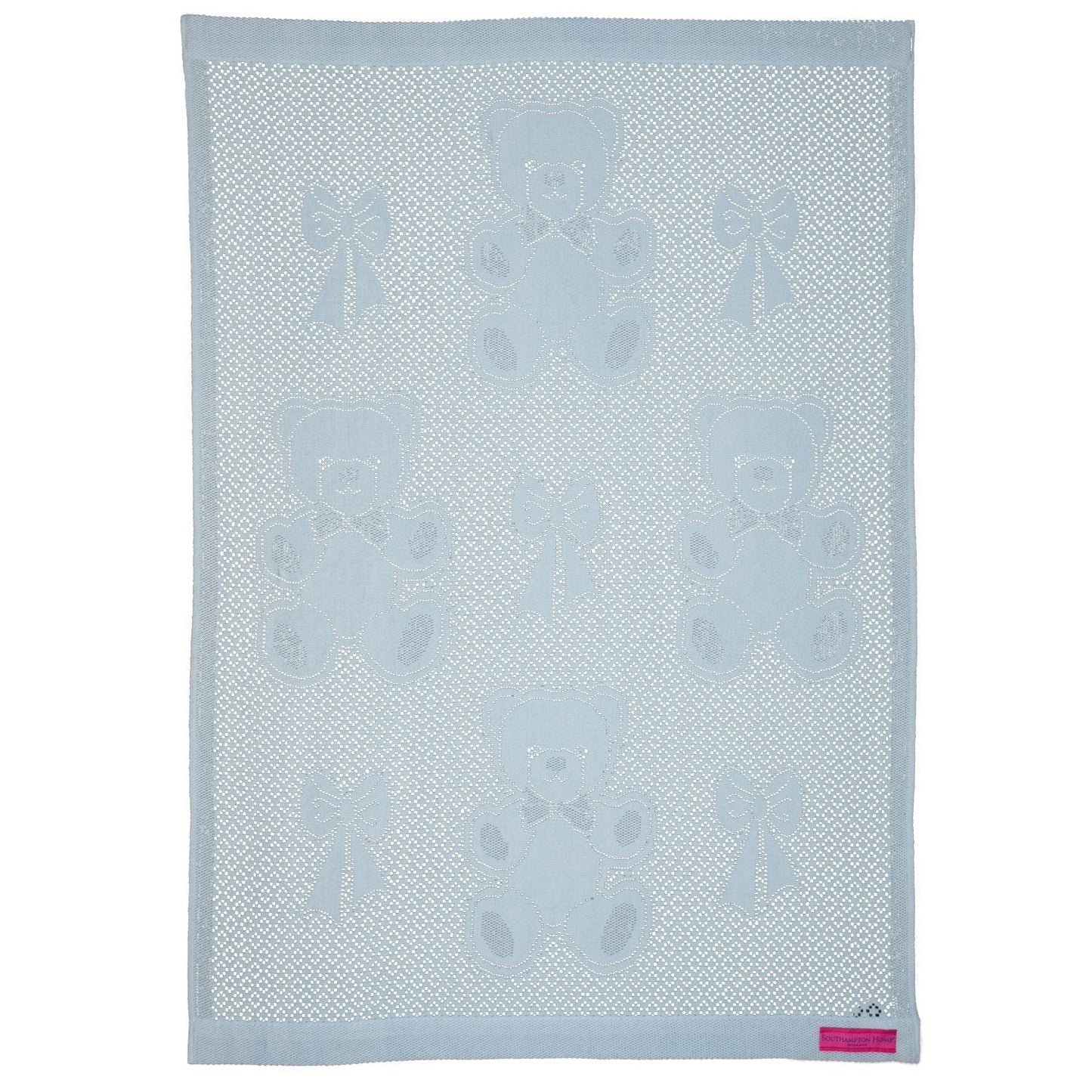 Southampton Home Lace Weave Bears & Bows Baby Blanket ~ Blue ~-Gifts-00810032751418-{sku]-Prince of Scots