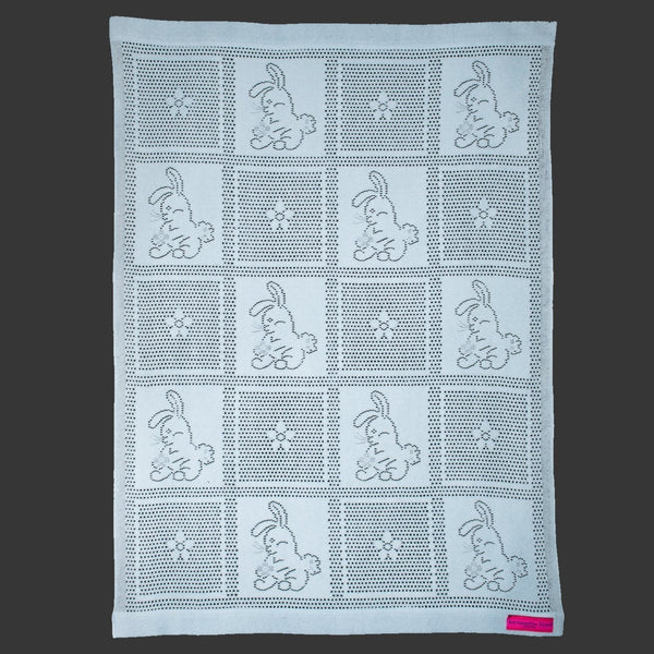 Southampton Home Lace Weave Bunny Baby Blanket ~ Blue ~-Gifts-00810032751289-{sku]-Prince of Scots