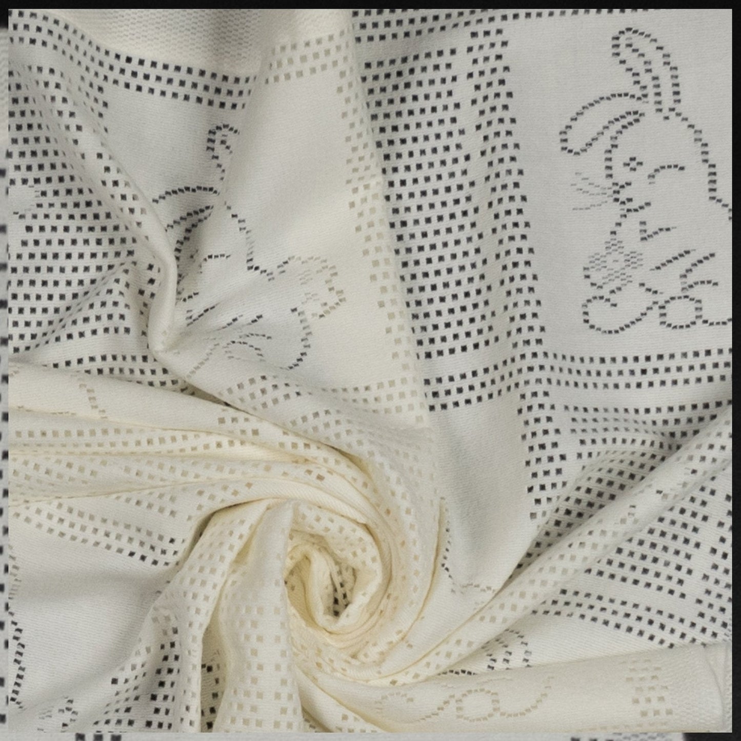 Southampton Home Lace Weave Bunny Baby Blanket ~ Ivory ~-Gifts-00810032751272-{sku]-Prince of Scots
