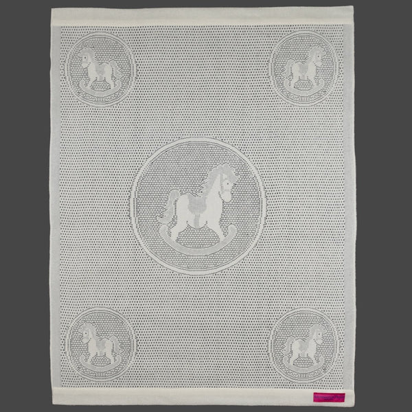 Southampton Home Lace Weave Rocking Horse Baby Blanket ~ Ivory ~-Gifts-00810032751241-{sku]-Prince of Scots
