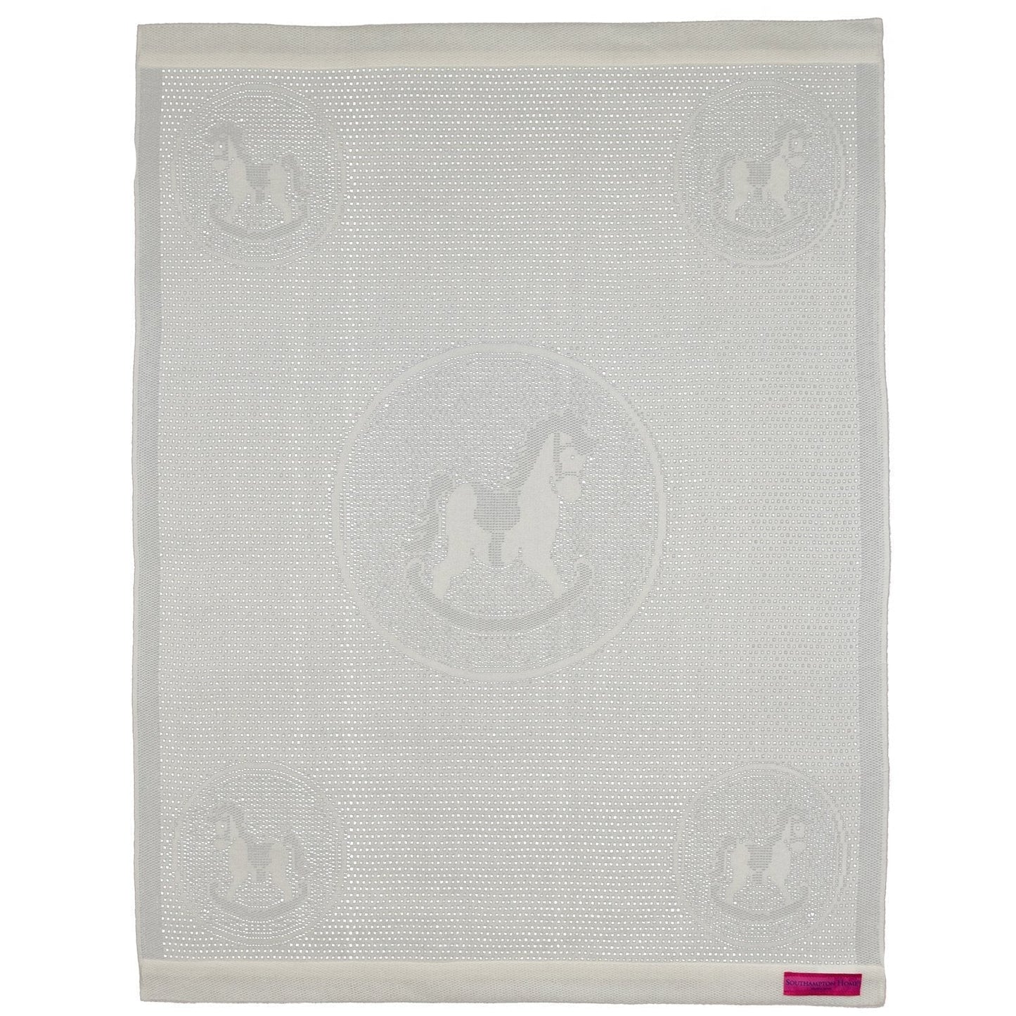 Southampton Home Lace Weave Rocking Horse Baby Blanket ~ Ivory ~-Gifts-00810032751241-{sku]-Prince of Scots