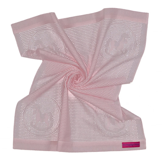 Southampton Home Lace Weave Rocking Horse Baby Blanket ~ Pink ~-Gifts-00810032751258-{sku]-Prince of Scots