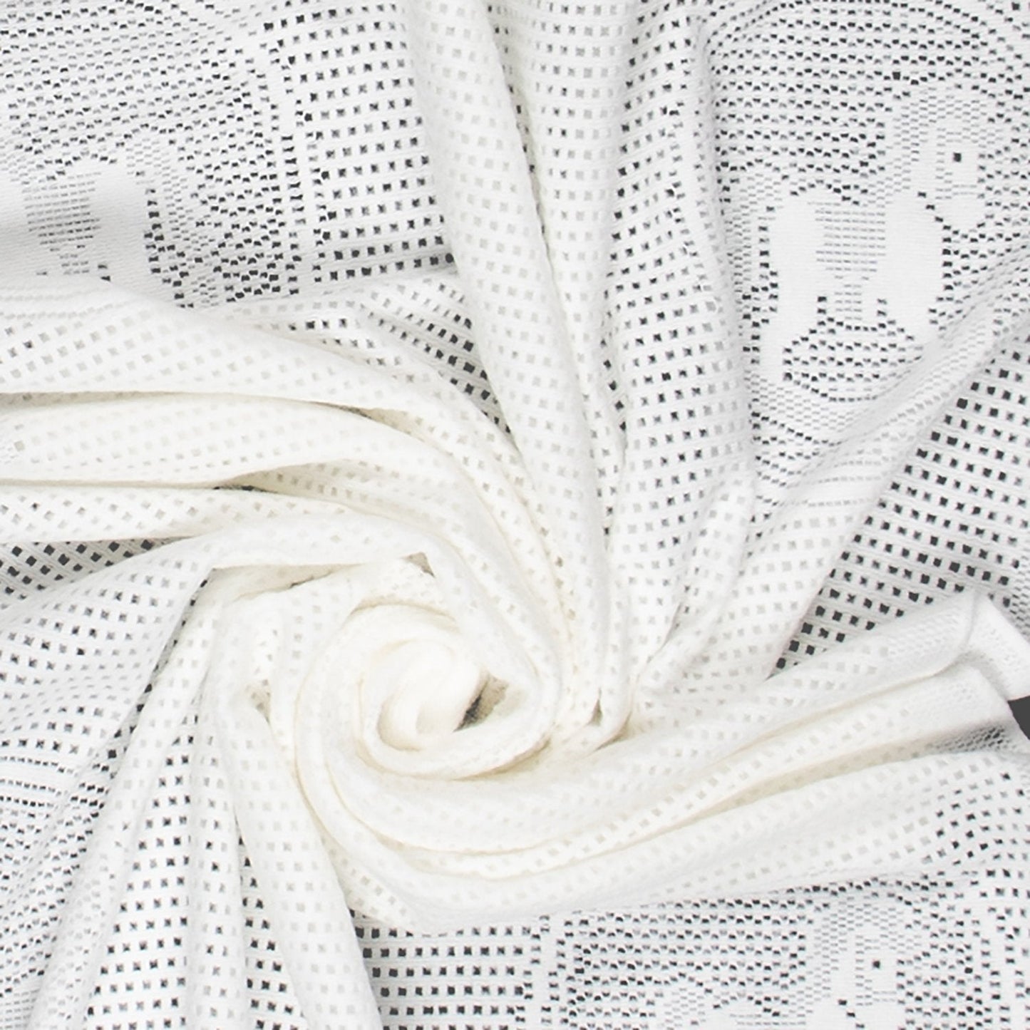 Southampton Home Lace Weave Rocking Horse Baby Blanket ~ White ~-Gifts-00810032751234-{sku]-Prince of Scots