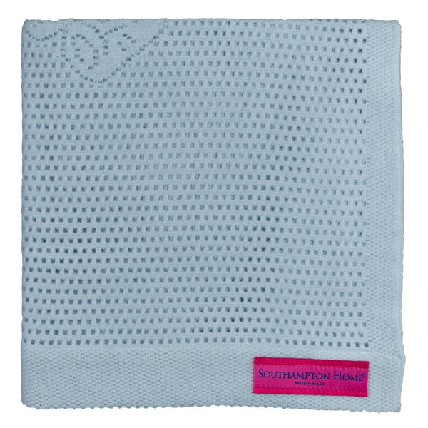 Southampton Home Lace Weave Teddy Bear Baby Blanket ~ Blue ~-Gifts-00810032751333-{sku]-Prince of Scots