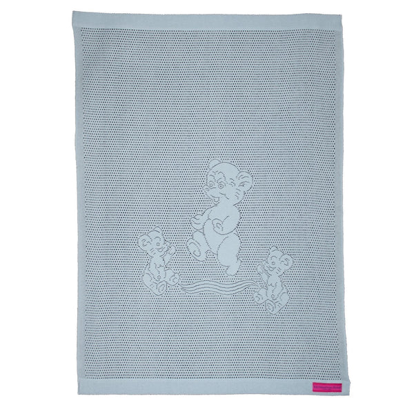 Southampton Home Lace Weave Teddy Bear Baby Blanket ~ Blue ~-Gifts-00810032751333-{sku]-Prince of Scots