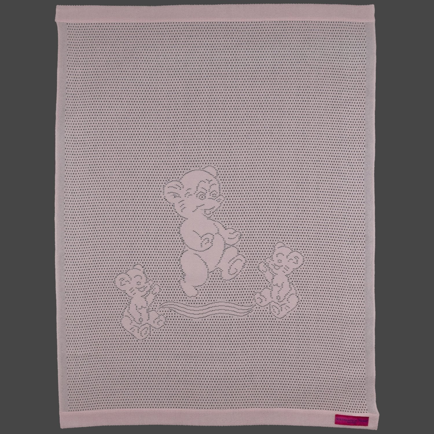 Southampton Home Lace Weave Teddy Bear Baby Blanket ~ Pink ~-Gifts-00810032751357-{sku]-Prince of Scots