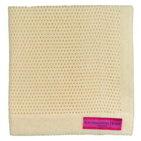 Southampton Home Lace Weave Teddy Bear Baby Blanket ~ Yellow ~-Gifts-00810032751340-{sku]-Prince of Scots