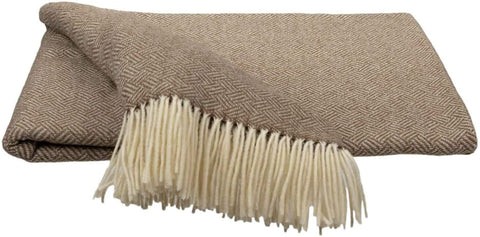 Southampton Home Merino Wool Basket Weave Throw (Bronze)-Throws and Blankets-810032751104-Q300005-Prince of Scots