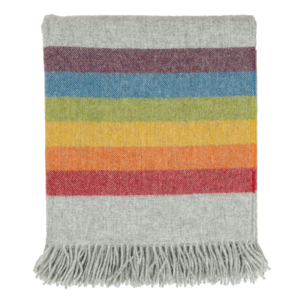 Southampton Home Merino Wool American Pride Throw ~ Grey ~-Throws and Blankets-[bar code]-AmericanPrideGrey-Prince of Scots
