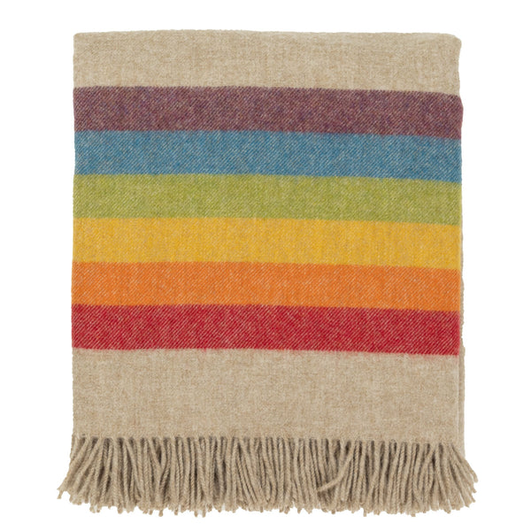 Southampton Home Merino Wool American Pride Throw ~ Tan ~-Throws and Blankets-[bar code]-AmericanPrideTan-Prince of Scots