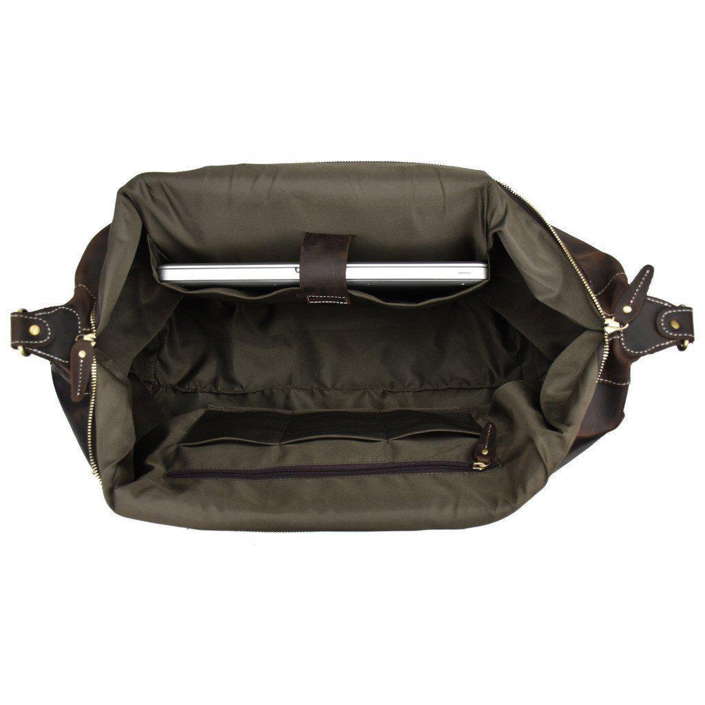 WANDERLUST Weekender ~ Dark Brown-Luggage-Prince of Scots-Prince of Scots