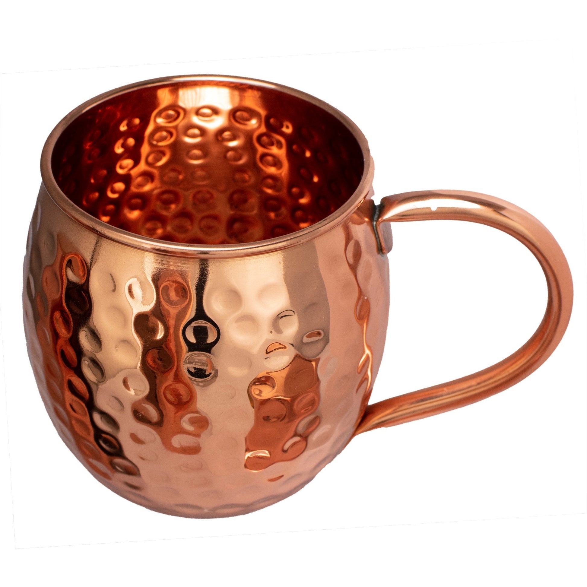 XL Hammered Copper Mug (Set of 2)-Barware-810032752538-BarrelCopper-Prince of Scots